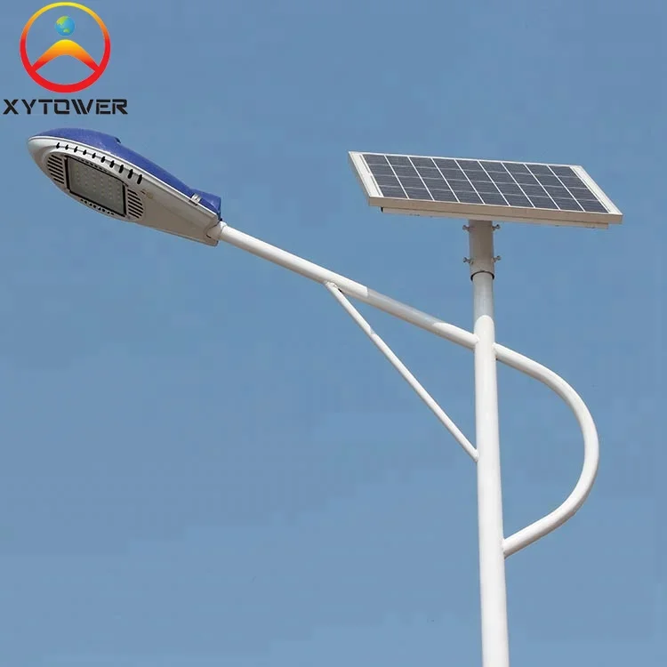 

China Manufacturers Galvanized 7m 8m 9m 10m Industrial Solar Street Light Pole