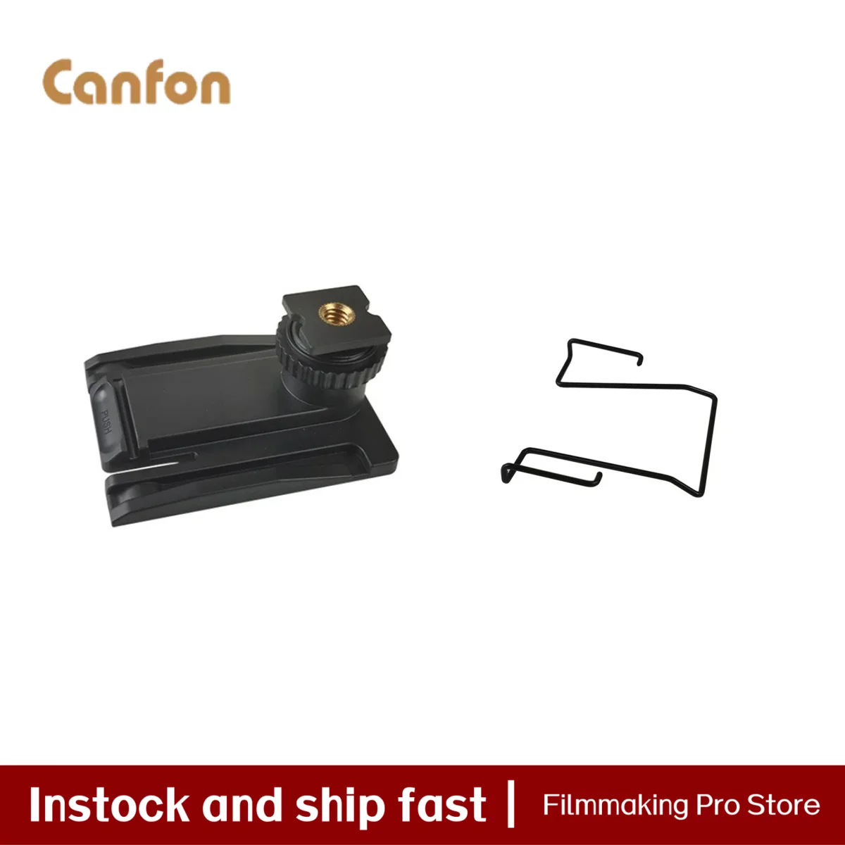 Canfon Holder Belt Clip and Hot Shoe Base Mount Adapter for SONY C1/V1/D11/D21 Saramonic RX fixe to Video Camera DSLR Camera