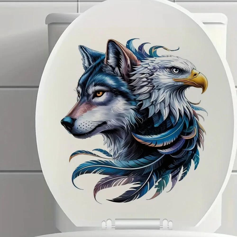 Wolf & Owl Vinyl Stickers Decoration for Living Room, Wall, Bedroom, and Home Decor Car Decals Self-Adhesive