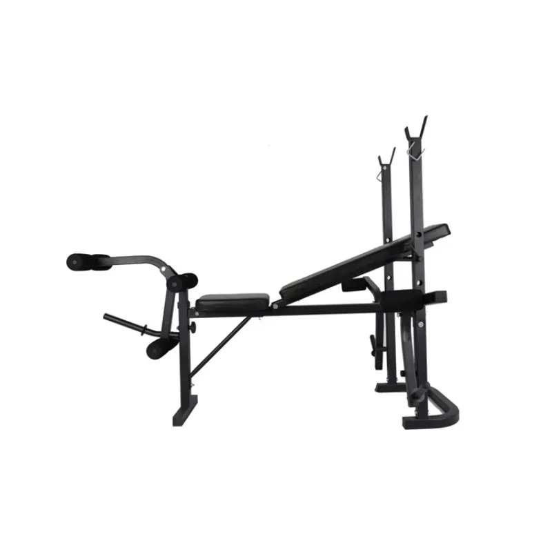 Adjustable Foldable Heavy-Duty Steel Flat/Incline Bench Cast Iron Frame Unisex Full Body Strength Training Home Gym Equipment