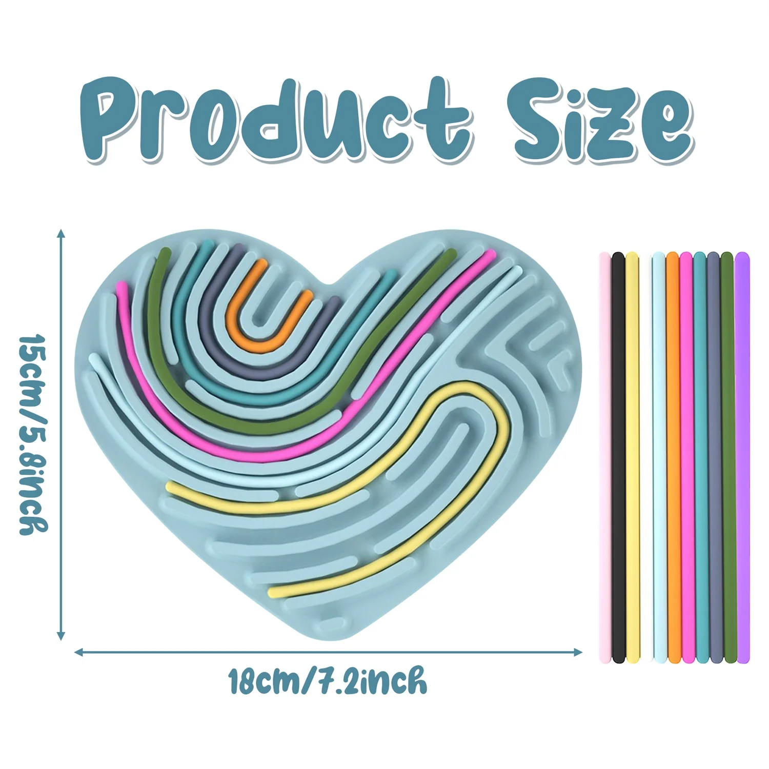 13 قطعة الحب الأزرق شكل نجمة مجلس الحسية الحسية تململ التوحد سيليكون تهدئة الأنشطة لمكتب النشاط الحد من التوتر #3