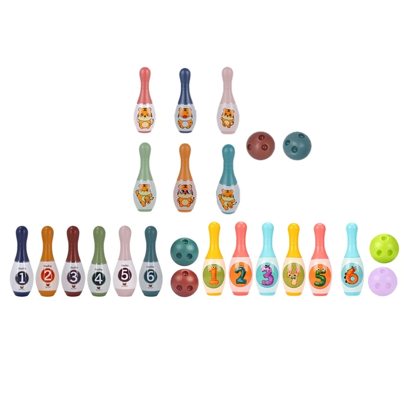 HOT-Children's Sports Toys Fitness Parent-Child Interactive Combination Set Boy Gift Mini Bowling Ball