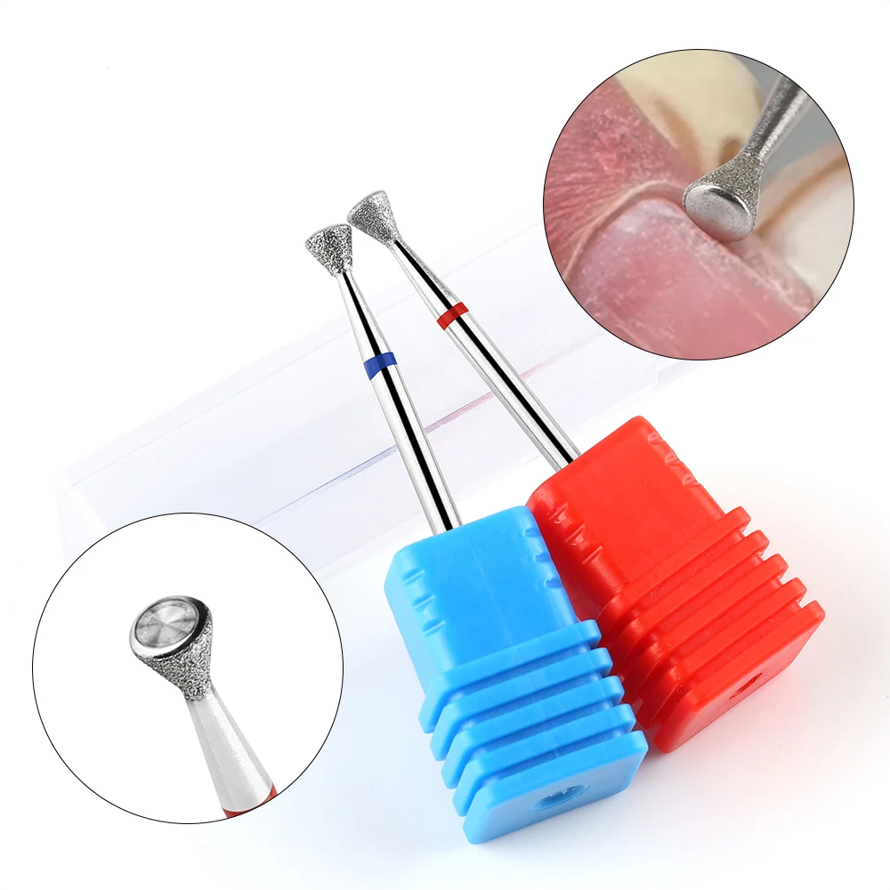 جديد أصلع مسمار لقمة ثقب الكهربائية مانيكير طحن رئيس أداة لإزالة البشرة سلامة الماس قاطعة المطحنة