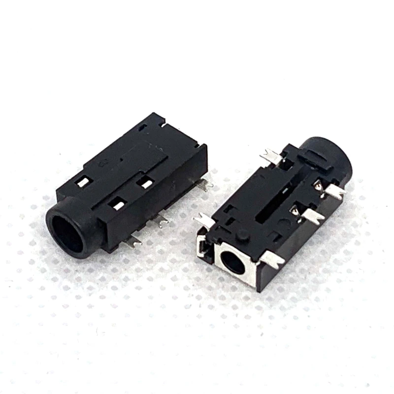 10PCS 3.5mm headphone socket 5-pin SMT with switch audio jack PJ-381 PJ381 stereo connector head mounted connector