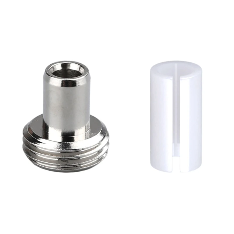 SS8S 2Set Metal-Head Fitting and Ceramic Tube Sleeves Connector Adapters for Fiber Optic Visual Fault Locator