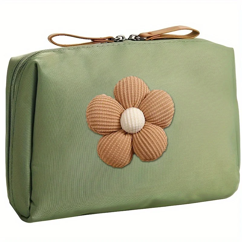 1PC Blume Kosmetik Tasche Leichte, Tragbare Make-Up Organizer Tasche Weibliche Make-Up Fall Lagerung Beutel Kosmetik Tasche Für Reise – Detail 6