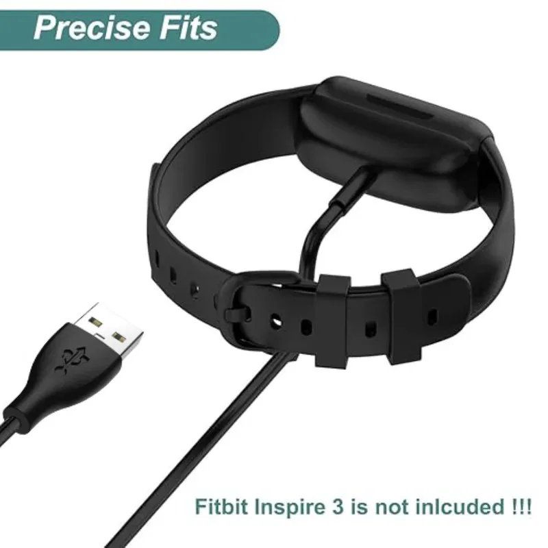 

For Fitbit Inspire 3 USB Smart Watch Charger Replacement Charger Cable 3.3ft/1m