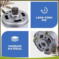 NEW RS550 19500 RPM DC Motor With Two-Speed 11 Teeth And High Torque Gear Box For Electric Drill/Screwdriver