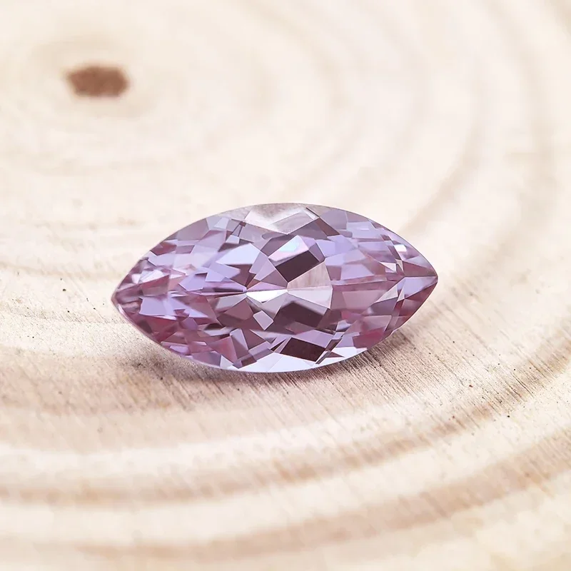 Lab Grown Alexandrite Stone Marquise Shape Purple Color Charms Beads Selectable AGL Certificate for Diy Jewelry Making Materials