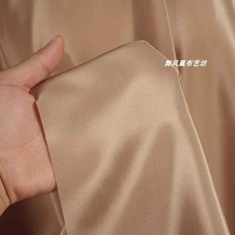 1meter Nude Lustrous Silk Cotton Fabric Soft Skin Friendly Summer for Summer Shirt Dress Hanfu Lining DIY Sewing Accessories