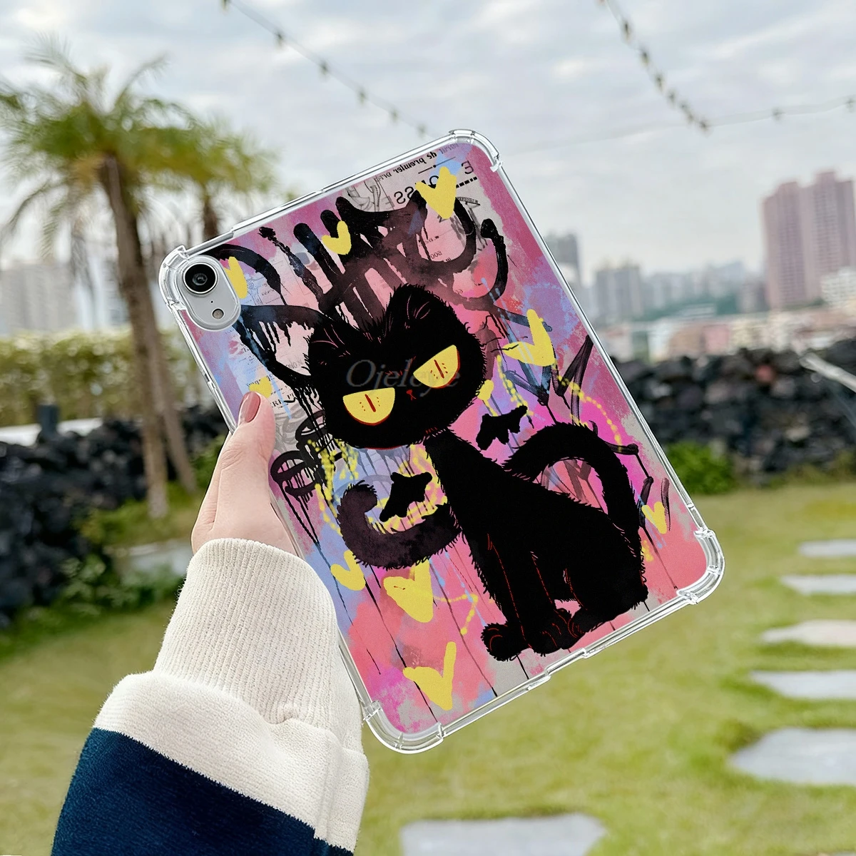 Cute Cat Tablet Case For Samsu - Samsung Tablet S9 Accessories ulasan dan harga