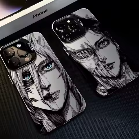 Attack on Titan Frosted Case for Samsung Galaxy S25 S24 S23 S22 Ultra S21 Plus S20 FE A73 A72 A71 A56 A55 A54 A53 Acrylic Cover