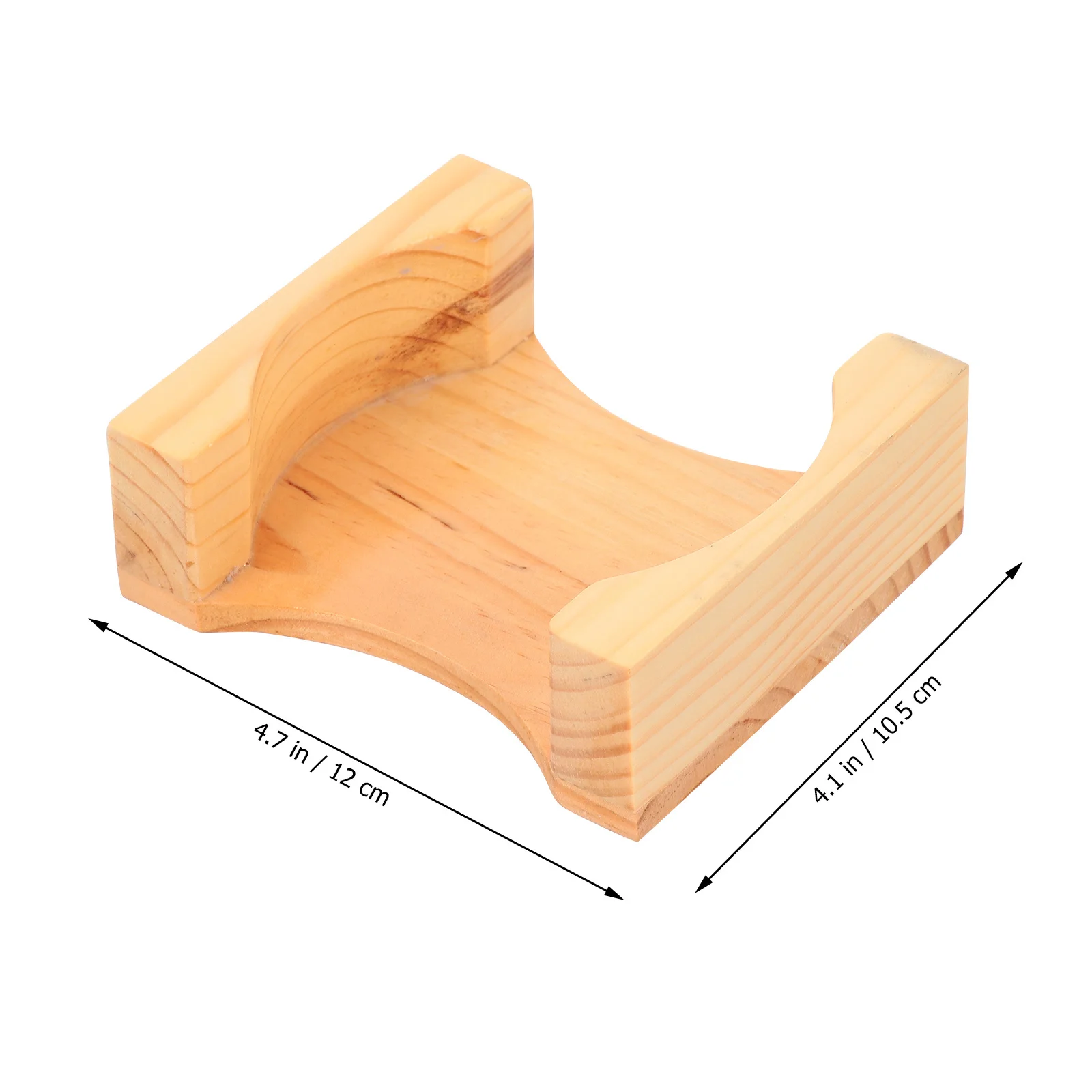 

1pc Bamboo Coaster Holder Sturdy Lightweight Space Saving Table Organizer Placemat Storage Rack Kitchen Gadget Coaster