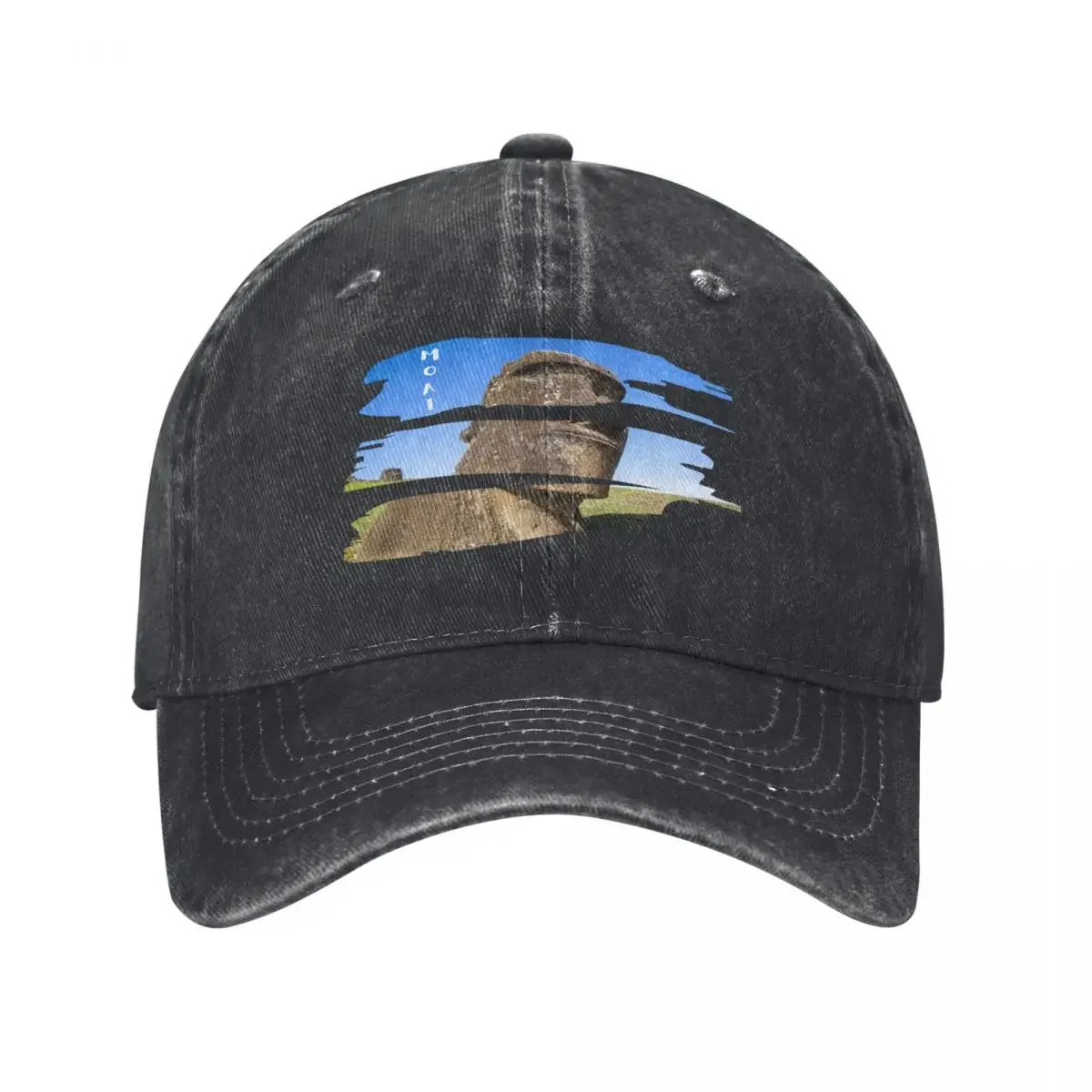 Moai-Watchers of Easter Island Baseball Cap Fishing cap Golf Hat Man Rugby For Girls Men's