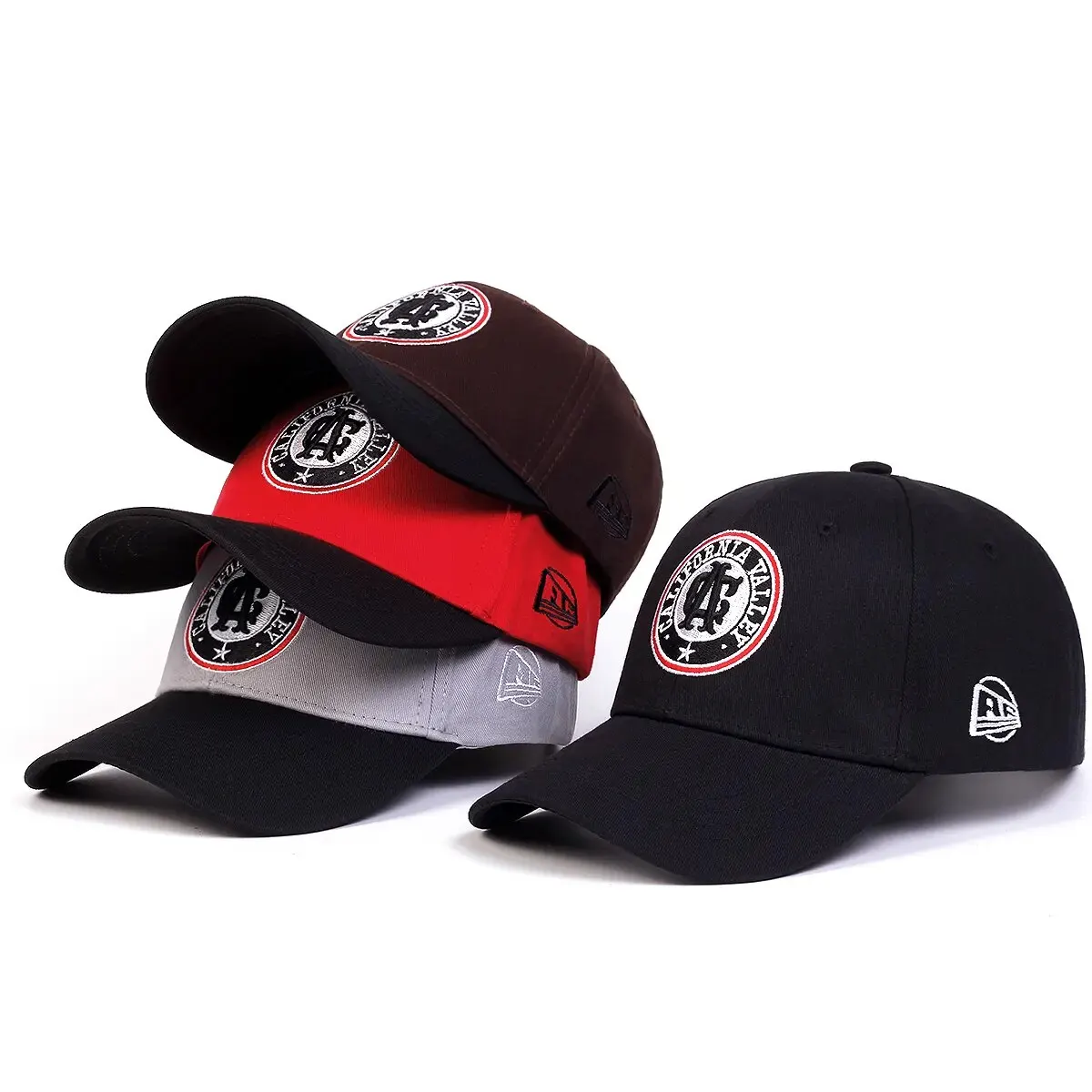 Unisex CA Letter Haft Snapback Czapki z daszkiem Wiosna i jesień Regulowane Kapelusze Okresowe Kapelusz