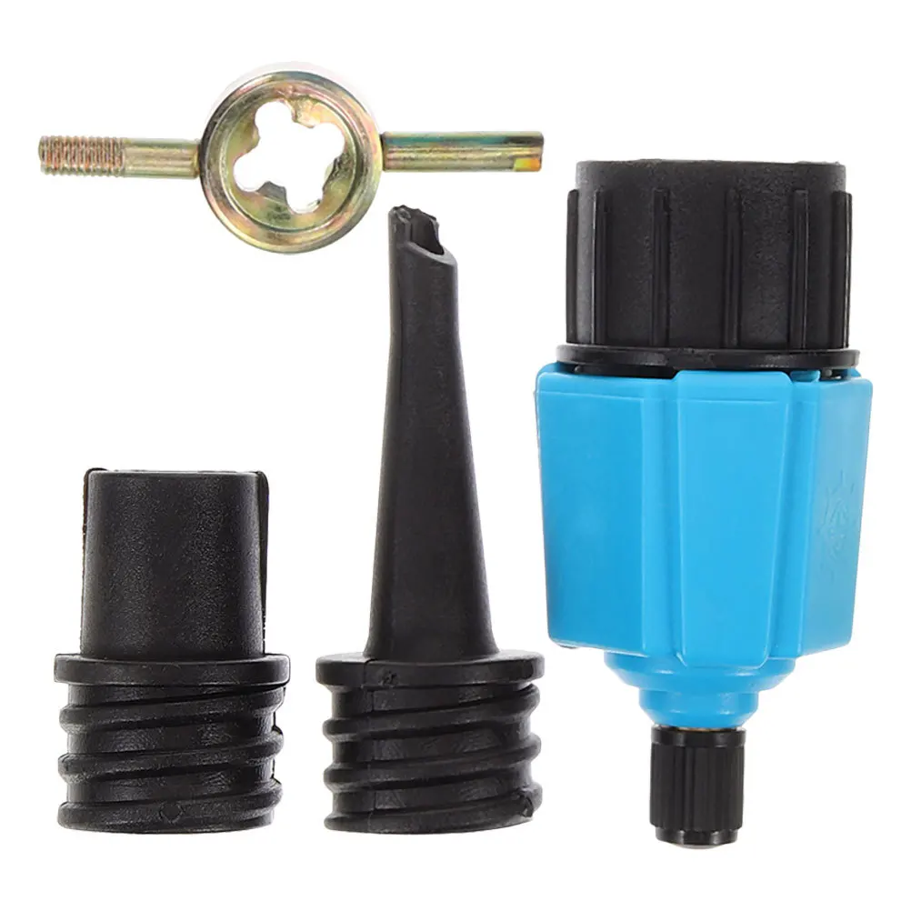 

Inflatable Pump Adapter Set for Kayak Stand Up Paddle Board Air Bed Portable Air Valve Converter Fit Most Inflatable Products