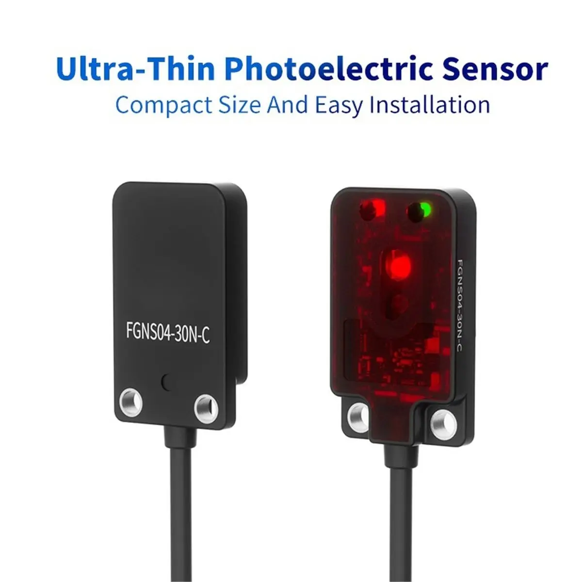 Ultra-Thin FGNS04-30N-C Photoelectric Light Sensor Front Facing Outgoing Light Accurate Detection Electronic Component