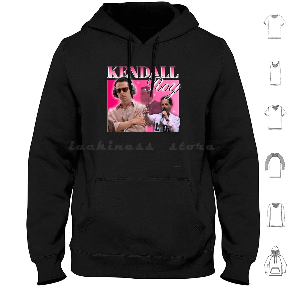 Kendall homenaje Sudadera con capucha de algodón de manga larga Kendall Roy Jeremy serie fuerte programa de televisión comedia divertido Drama homenaje Vintage Retro