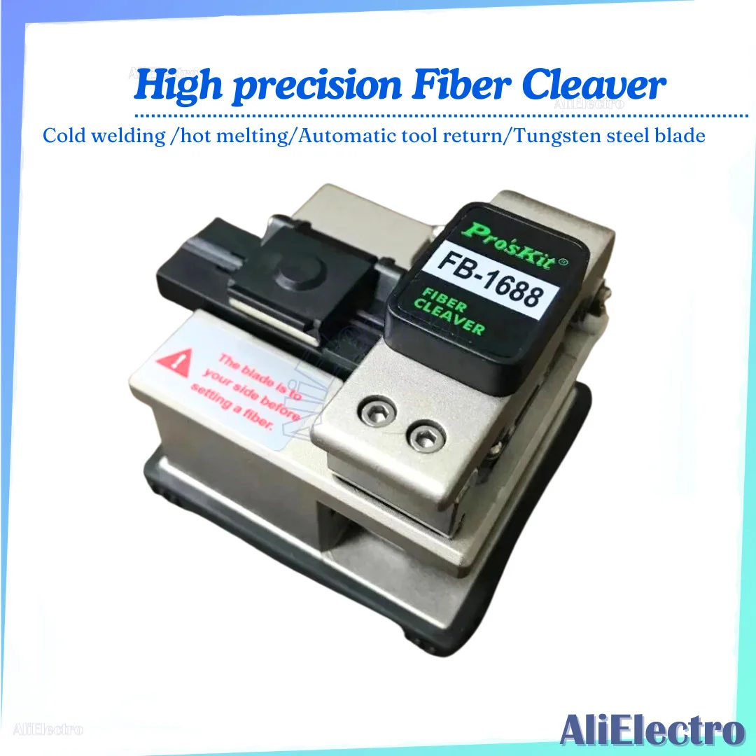 Fiber Cleaver FTTH Fiber Tool  FB-1688 Fiber Optic Cleaver Proskit FTTH Fiber Cold Crimping Tool Cutter Made in Taiwan