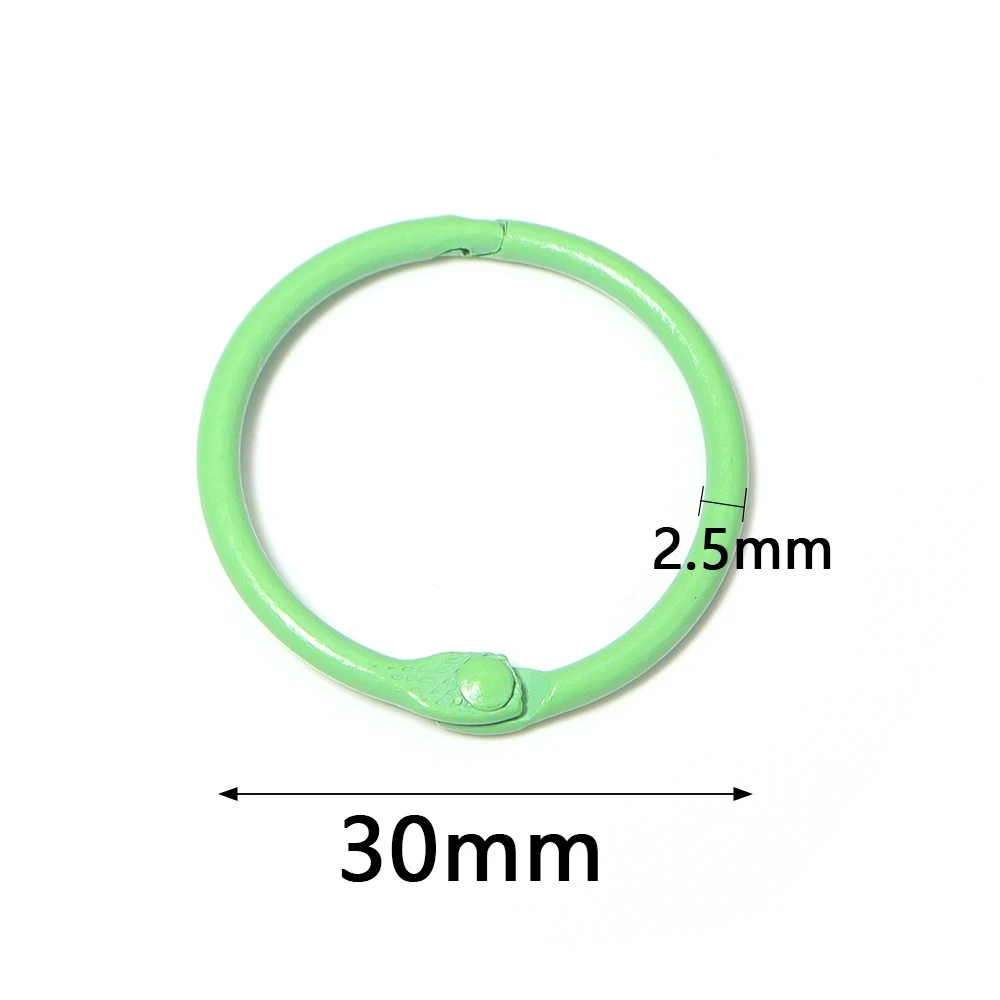 10Pcs/Lot 30mm Colourful Ring Lobster Clip Spring Clip Keychain Toy Tag Connector For Jewellery Bracelet Making Accessories DIY