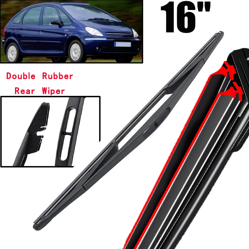 

Car Wiper 16" Rear Wiper Blade For Citroen Xsara Picasso Break 1999 - 2012 Windshield Windscreen Tailgate Window Rain Brush