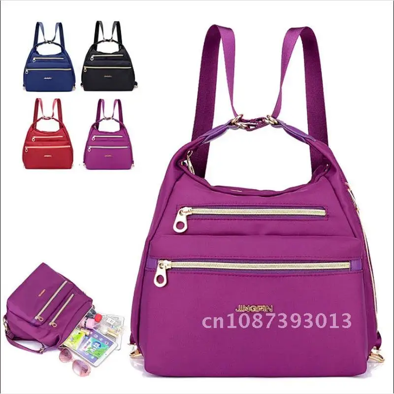 

Waterproof Nylon Backpack for Women, Small Cross Oblique Outdoor Backpack, Bag, Multi-Function