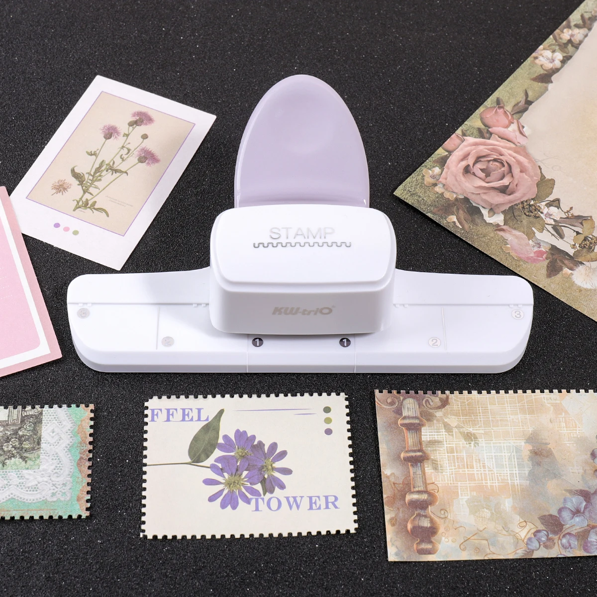 

Purple Series Edge Punch Large Portable Hole Puncher for Crafts, Scrapbooking Supplies, DIY Card Making & Crafting Tool