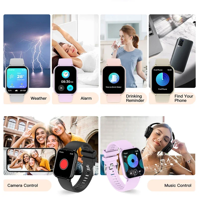 2025 VALDUS VS14 Smartwatch الرجال النساء اللياقة البدنية الرياضة عمر البطارية الطويل بلوتوث دعوة مقاوم للماء ساعة ذكية بالجملة 3/6/10 قطعة