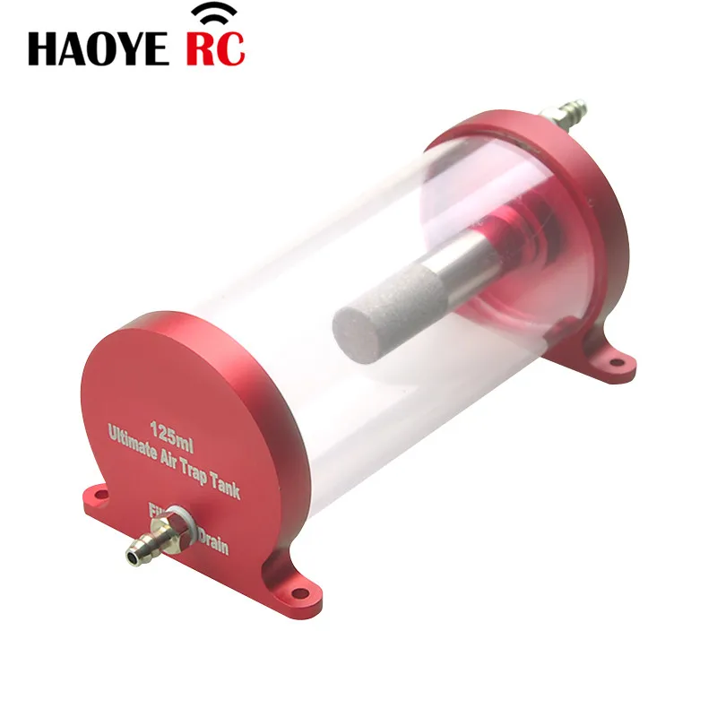 Haoye 1 pc cnc transparenter kraftstoff tank anti-blase 125ml kraftstoff tank für rc jet flugzeug flugzeug modell spielzeug 4 farben rc zubehör