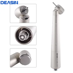 Dental Air Turbin 45 Degree LED Fiber Optic High Speed Extraction Handpiece Button Compatible for NSK Coupler Dentist Tool