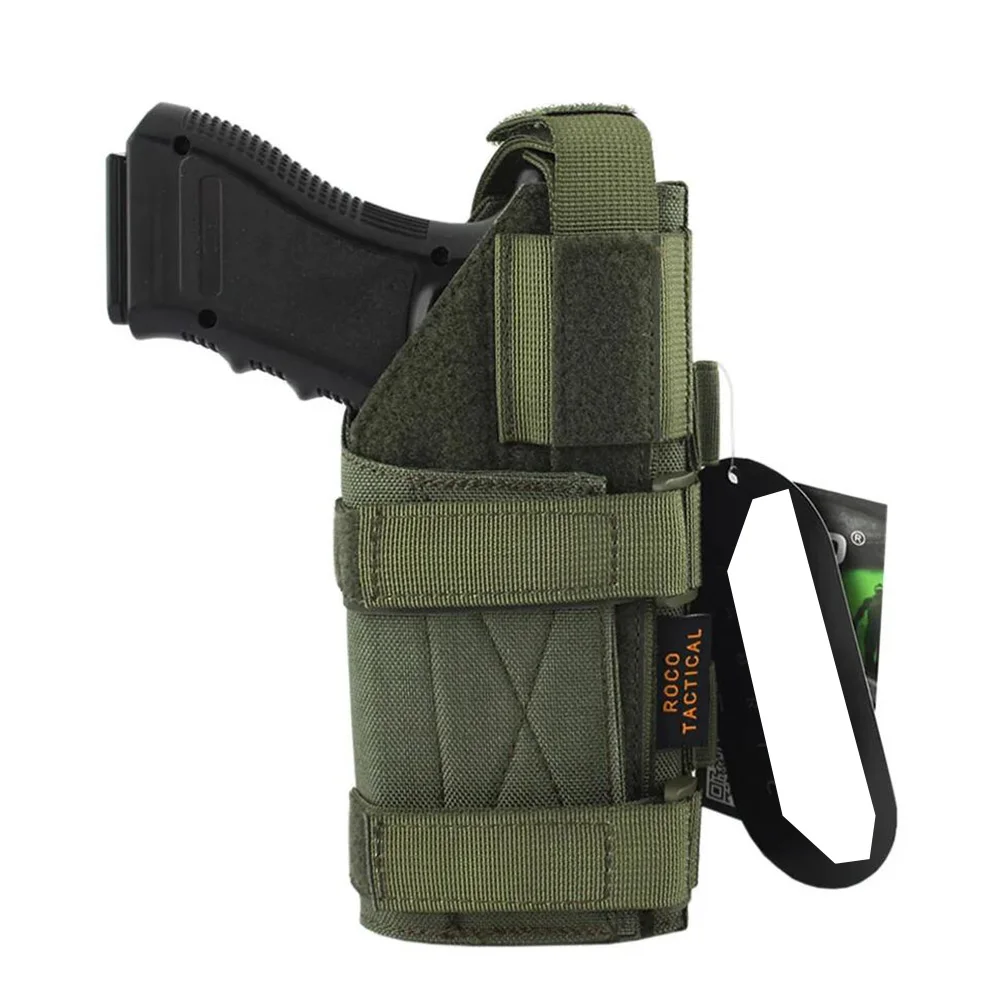 VULPO Tactical Gun Holster Molle Modular Belt Pistol Holster for Right Handed Shooters M9 1911 Glock 17 19 22 23 31 32 34 35