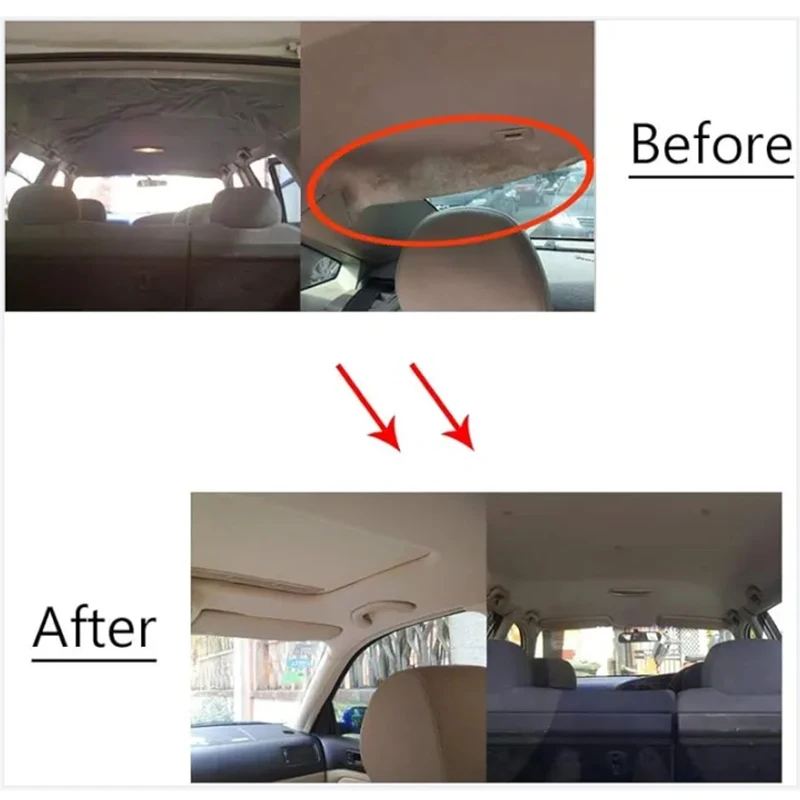 Car Roof Sky Fabric Foam Sponge Gray Cloth for Automotive Upholstery Interior Repair Headliner Ceiling Fabrics Material Lining