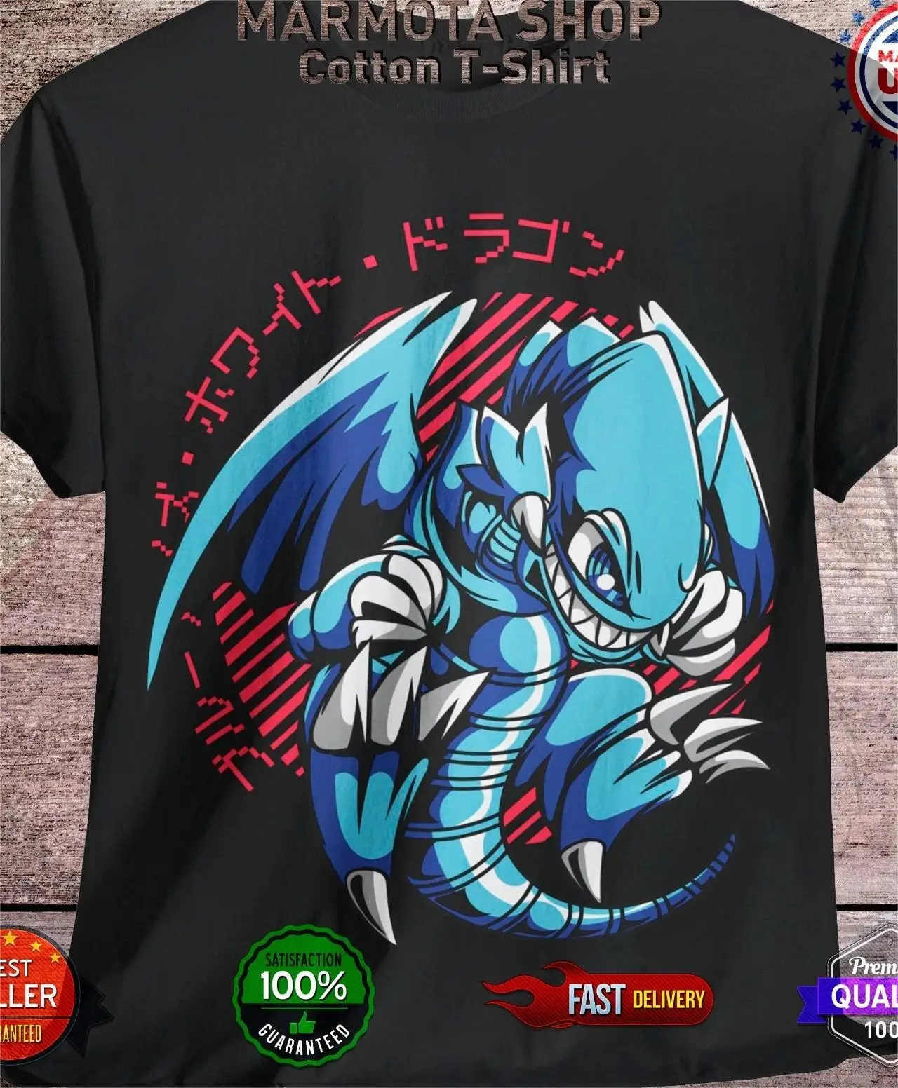 

Blue Eyes Toon Dragon T-Shirt Anime White Soft Tee Shirt All Sizes 90s Unisex Fried Street Models Original Restoration