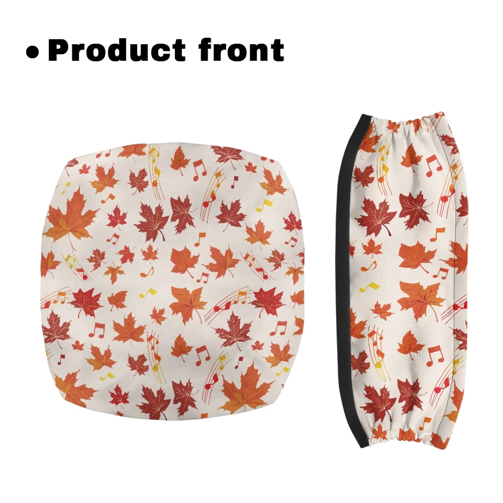 Coloranimal Maple Leaf 2PCS Walker Cover Polyester Fabric Rollator Walker Seat Cushion Cover for Women Friends