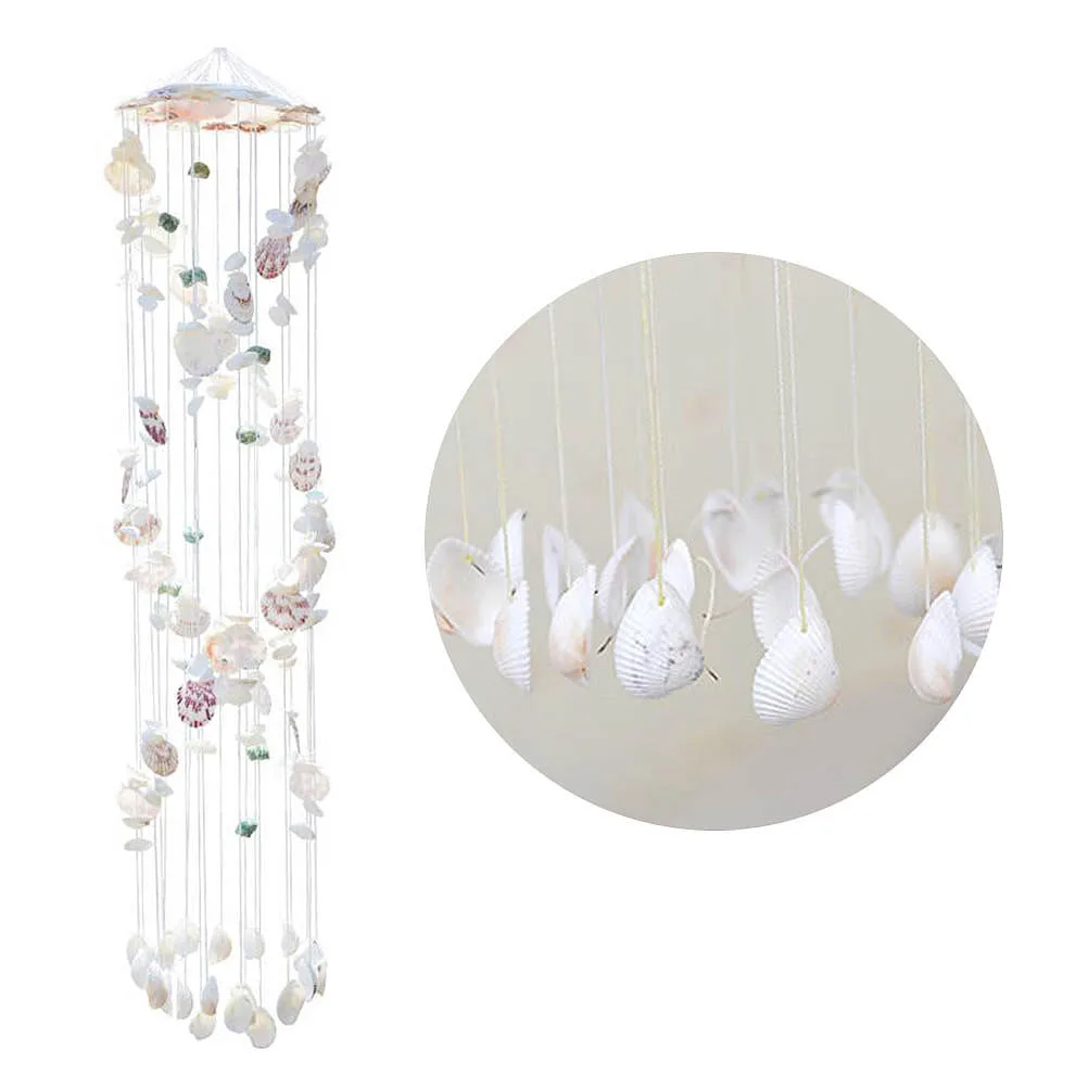 

1pc Shell Wind Chimes Durable Hanging Wind Bell Decor Colorful Spiral Design For Garden Bedroom Corridor Cafe Gift