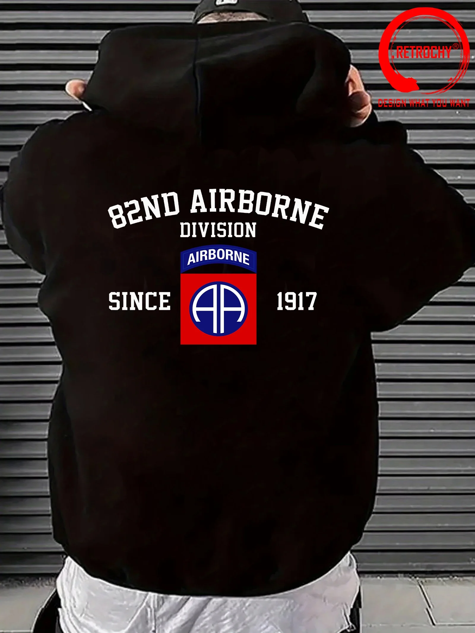 US Airborne Veteran Hoodie Sweatshirt Hooded Men USA Military Army Back Print Hoodies Sweatshirts Unique Gift Hoody New Clothes
