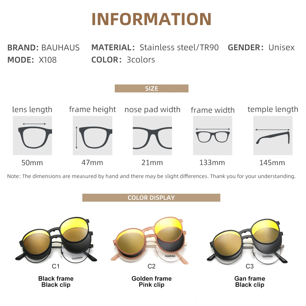 X108  Bauhaus Women Retro Round Prescription Eyeglasses Men 2022 New Vintage Myopia Optical Korean Eyewear