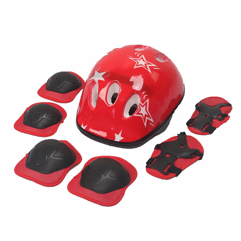 Kids Bicycle Helmet Child Sports Safety Cycling Protection Knee Elbow Pad Sets Balance Bike Roller Skating Helmet Guard Capacete