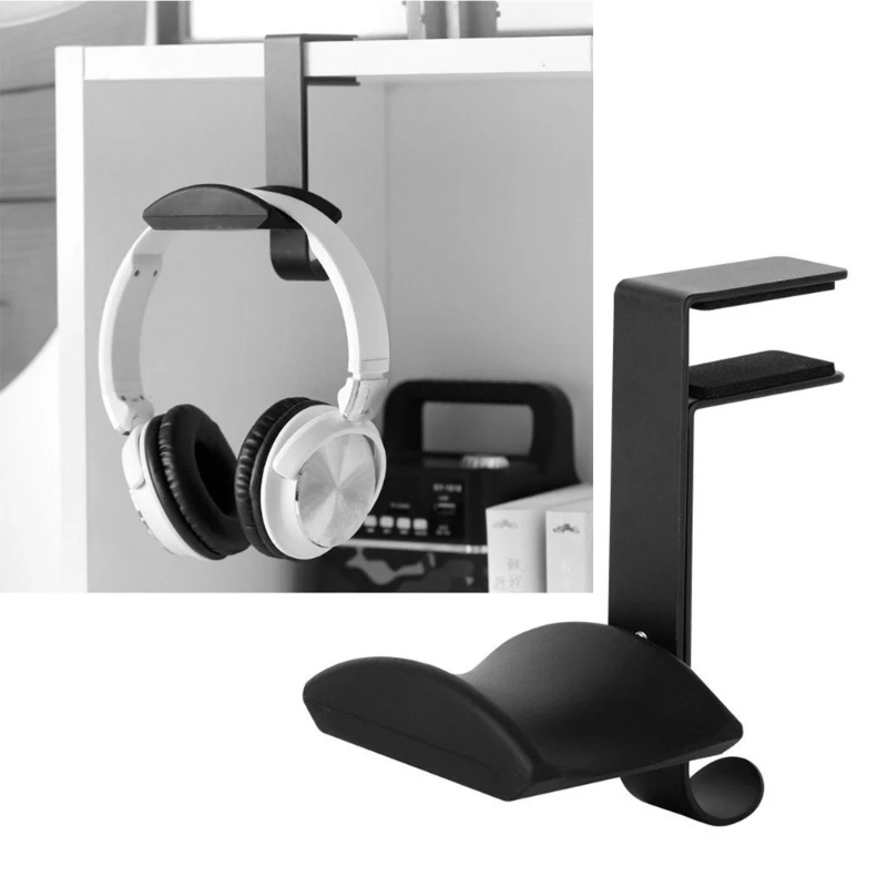 Space Saving Clamp Mount Headphone Holder For Gaming And Office Desks Universal Headsets Stand With Quick Installation