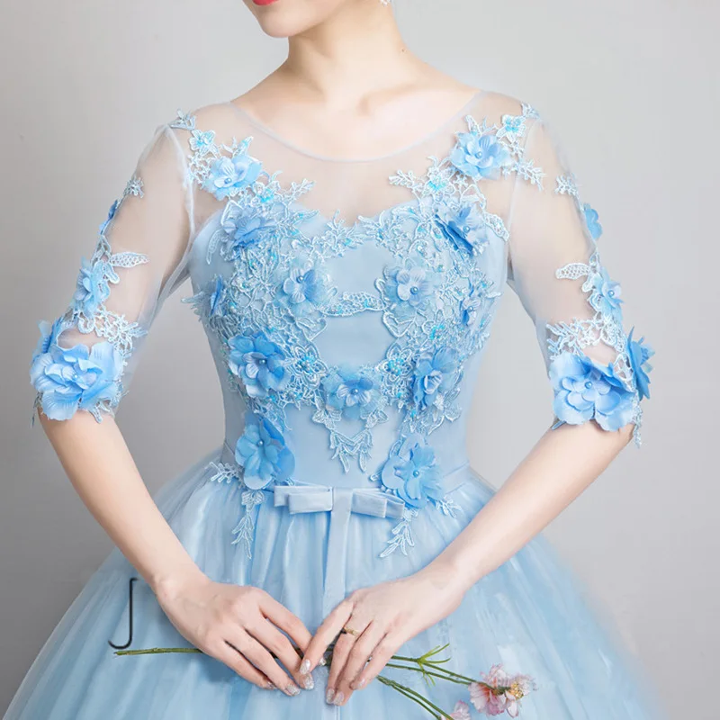 فستان زفاف جديد 2025، غزل ملون، أداء منفرد صوتي جميل، امتحان فني، تنورة منتفخة، فستان سهرة طويل