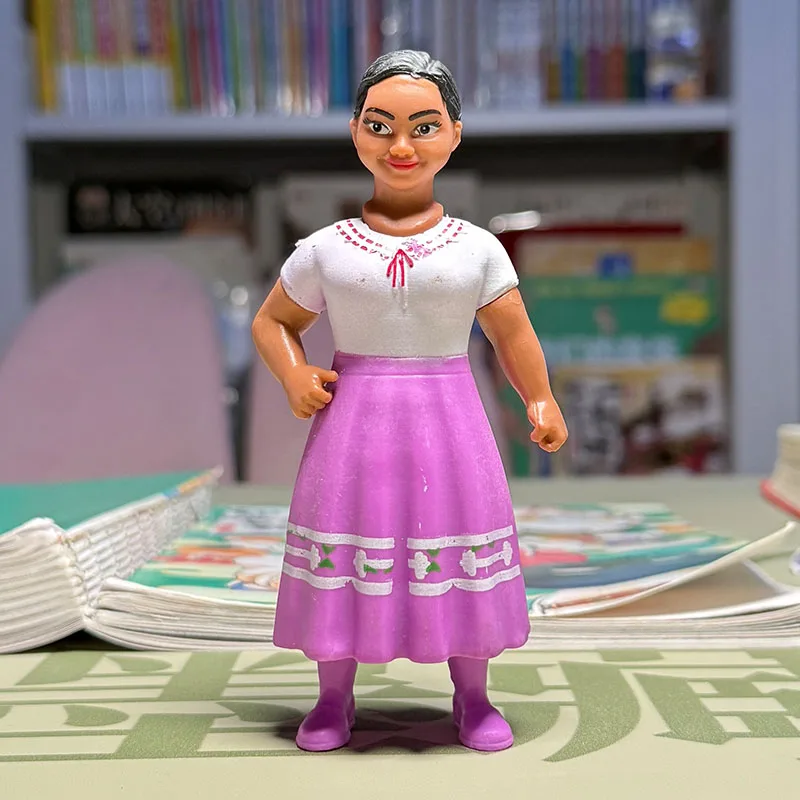12cm Julieta Madrigal White Blouse Purple Printed Skirt PVC Character Model Collectible Scene Display Art Hobby Ornament Decor