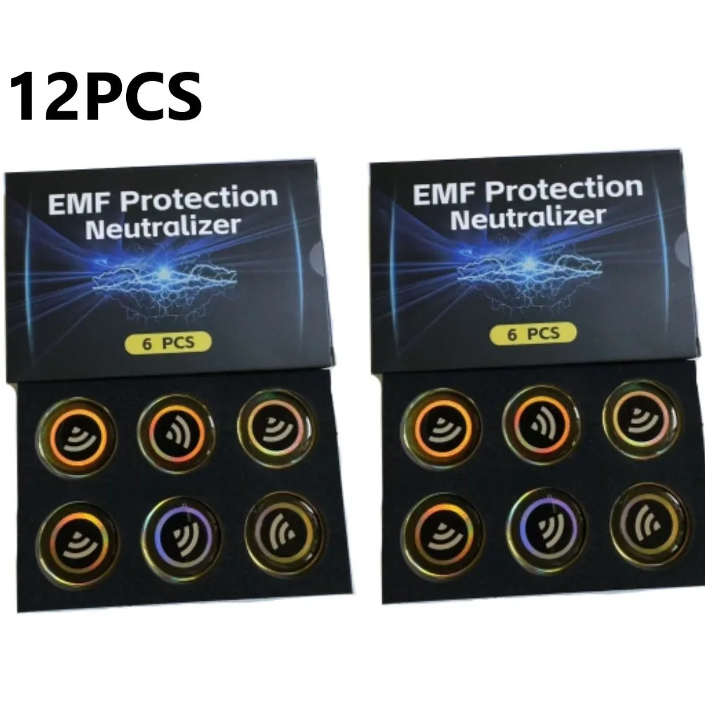 12pc EMF Protection Cell Phone Radiation Protection Stickers Protection Neutralizer EMF Electronic Blocker For Electronic Device