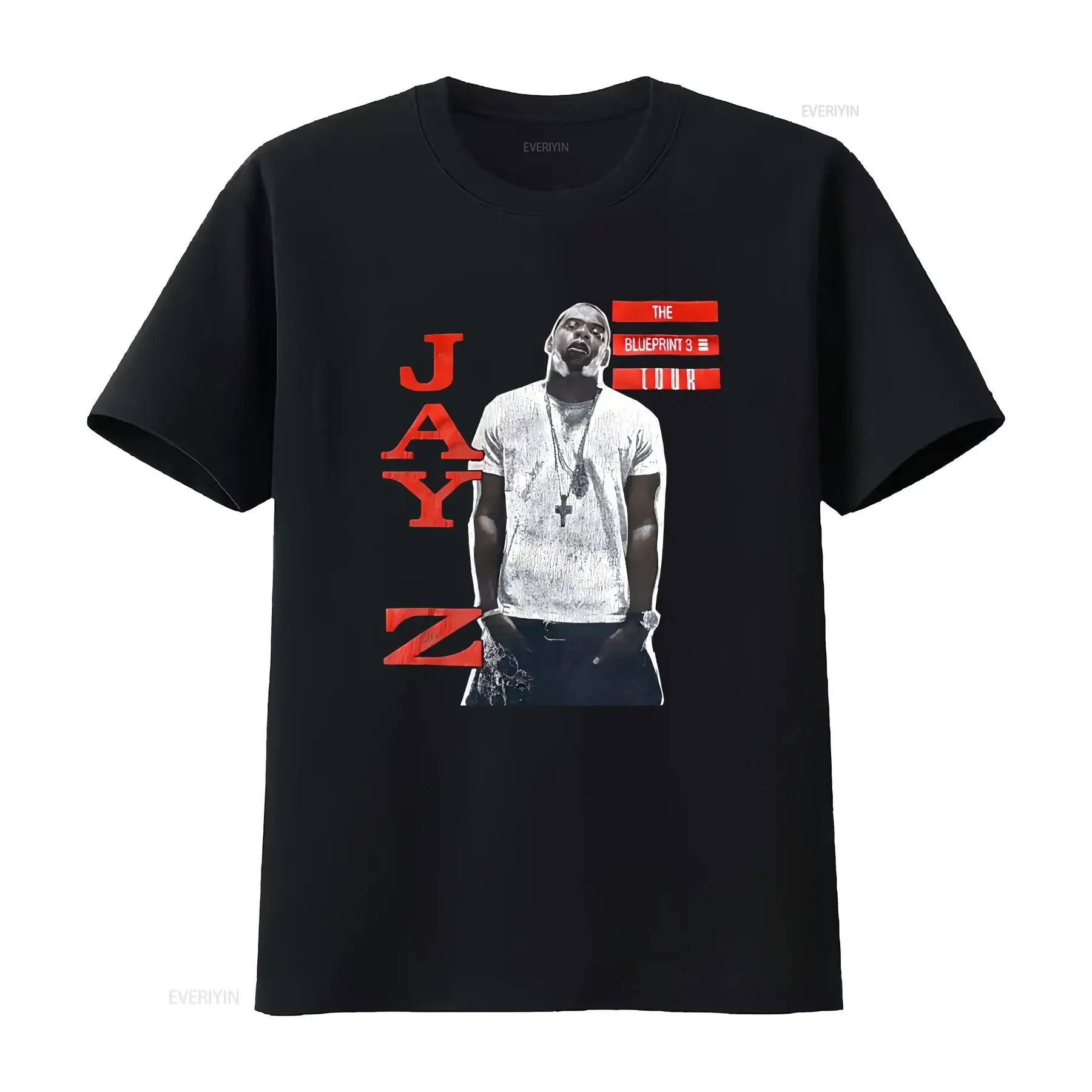Vintage Jay Z T Shirt The blueprint 3 Concert Tour XXL Wale J Cole Rap Hiphop vintage Washed Stretched Versatile Stylish