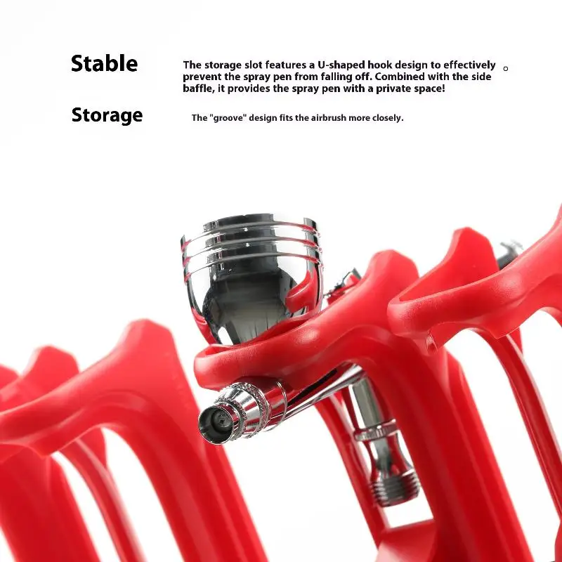 Support d'aérographe en alliage d'aluminium PT-AR, support robuste pour la peinture de modèles, Base antidérapante pour l'aérographe de loisirs et l'organisation des outils