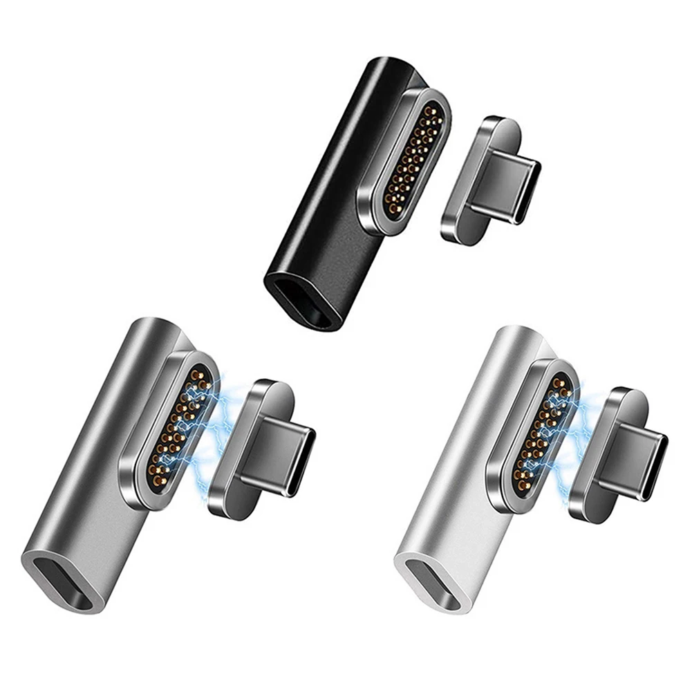 

Магнитный адаптер Type-C 3.1 USB C из алюминиевого сплава, 20-контактный преобразователь для зарядки ноутбука PD для MacBook
