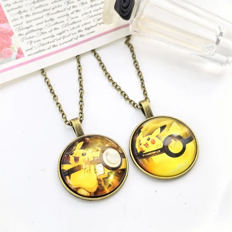 

Pokemon Pikachu Alloyed Necklace Cartoon Anime Figures Jigglypuff Psyduck Q Figural Necklace Cute Decoration Kids Birthday Gifts