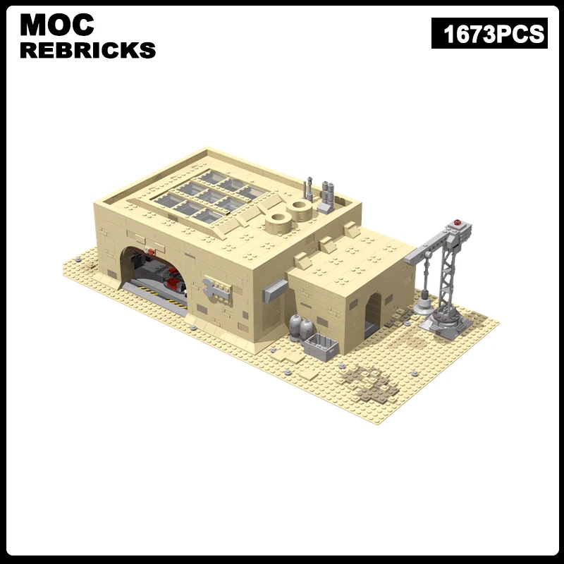 Space War Scene Architecture 68515 Eisley Repair Garage MOC Building Block Model Brick Toys Children's  Christmas Gifts