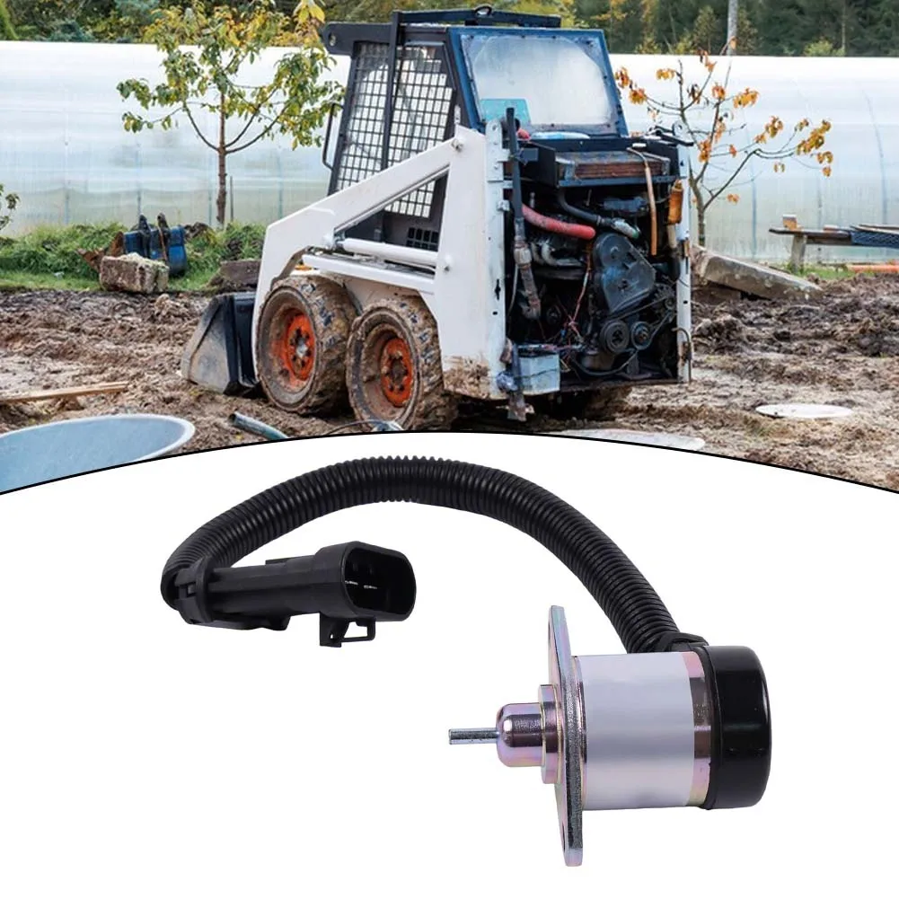 

Loader Maintenance Shut Off Solenoid Fuel Control Valve High Performance Solenoid Fuel Shut Off Solenoid Silver
