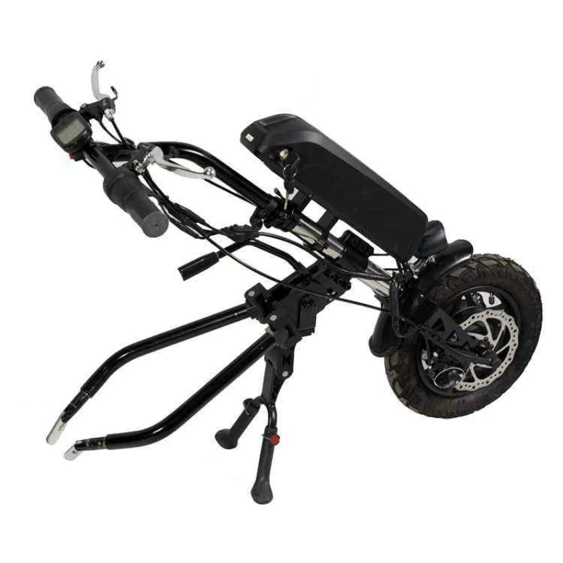 Stable driving electric Handbike kit Safe and reliable electric handbike with suspension for disabled Wheelchair attachment