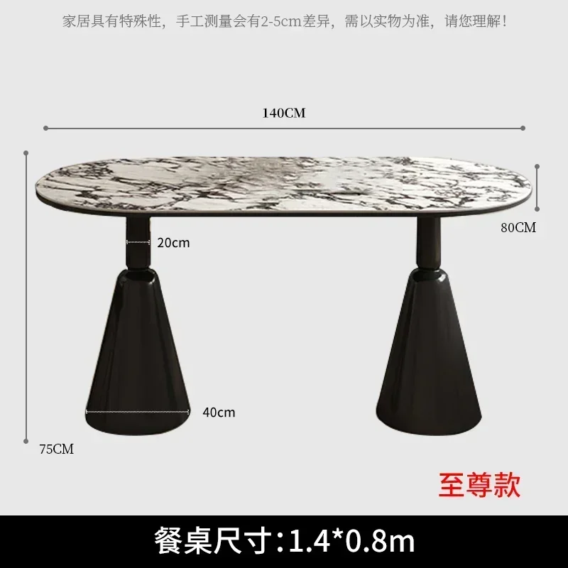 

Французский мраморный обеденный стол Calacatta: современный, простой и легкий роскошный дизайн, ретро-стулья для дома, овальные обеденные стулья